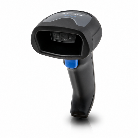 Black Datalogic QuickScan 2D barcode scanner front view